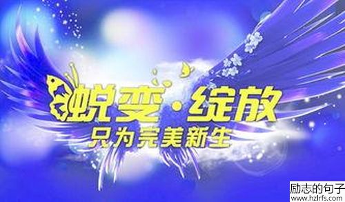 正能量励志语录，脱变、绽放只为完美的新生